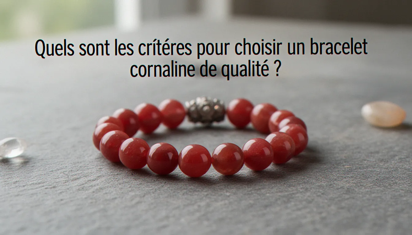 Quels sont les critères pour choisir un bracelet cornaline de qualité ? — bracelet cornaline
