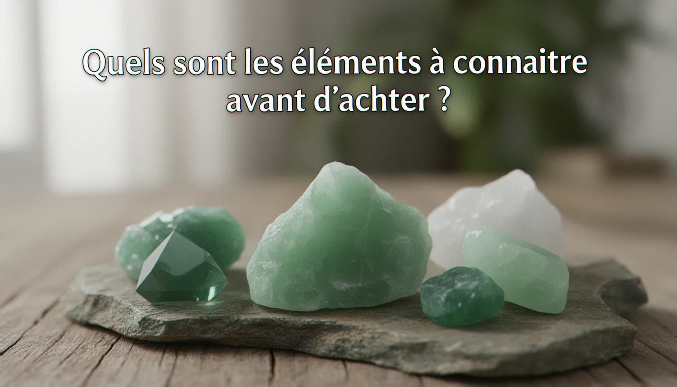 Quels sont les éléments à connaître avant d'acheter ? — pierre verte lithothérapie