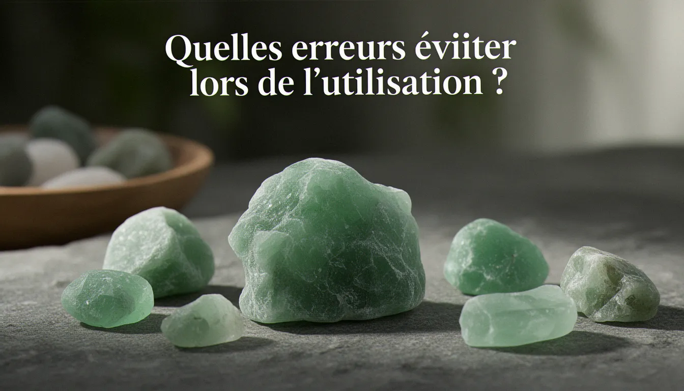 Quelles erreurs éviter lors de l'utilisation ? — pierre verte lithothérapie