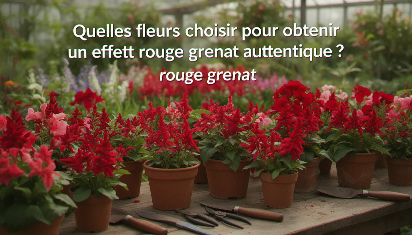 Quelles fleurs choisir pour obtenir un effet rouge grenat authentique ? — rouge grenat