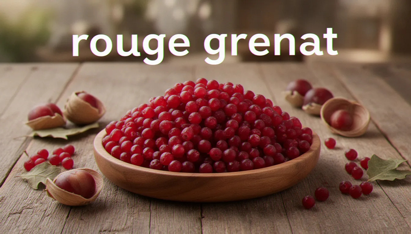 Illustration de rouge grenat